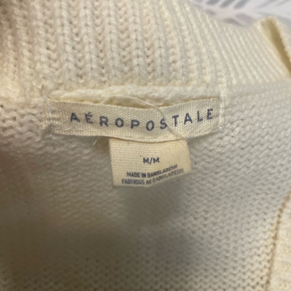 Brand New Cream Aeropostale Sweater Vest (Medium) - Picture 2 of 2